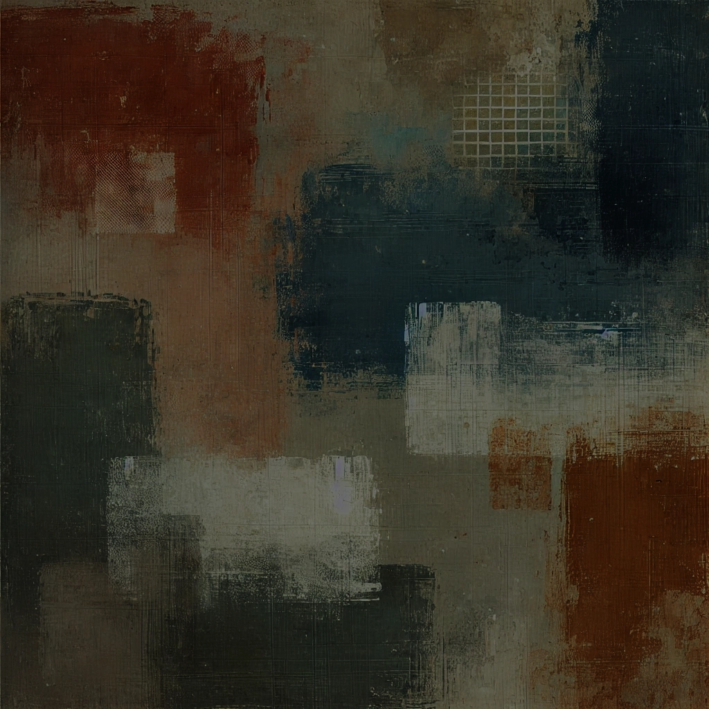 An abstract image of blocks of color and shape with brushstrokes. Used in "Choosing the Best Therapy for Anxiety"